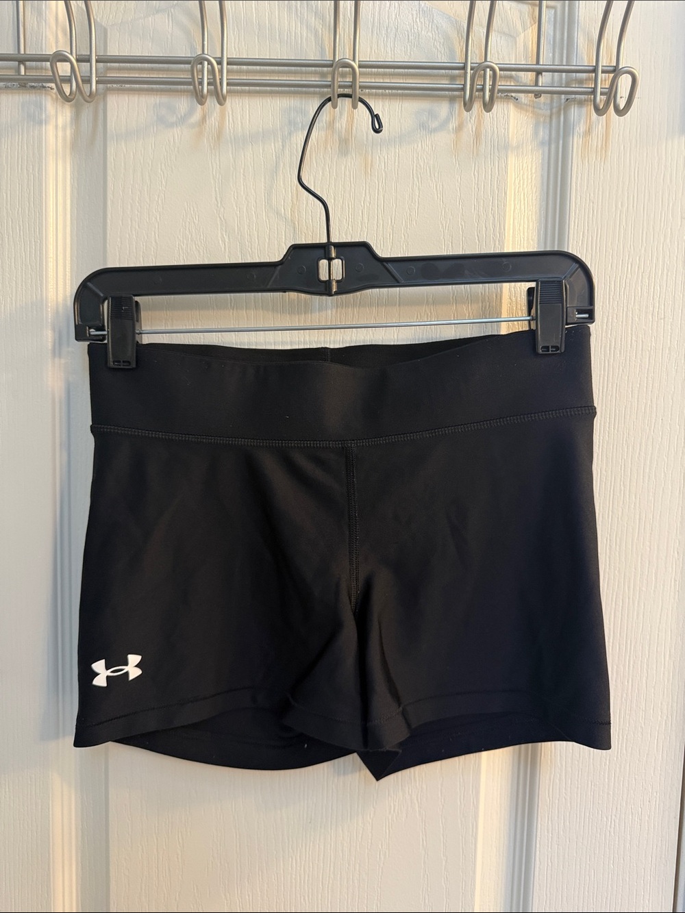 Under Armour Black Women's Athletic Shorts with Logo